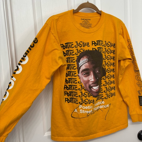 Tupac Poetic Justice Long Sleeve Tee | Chemistry M - Picture 3 of 9